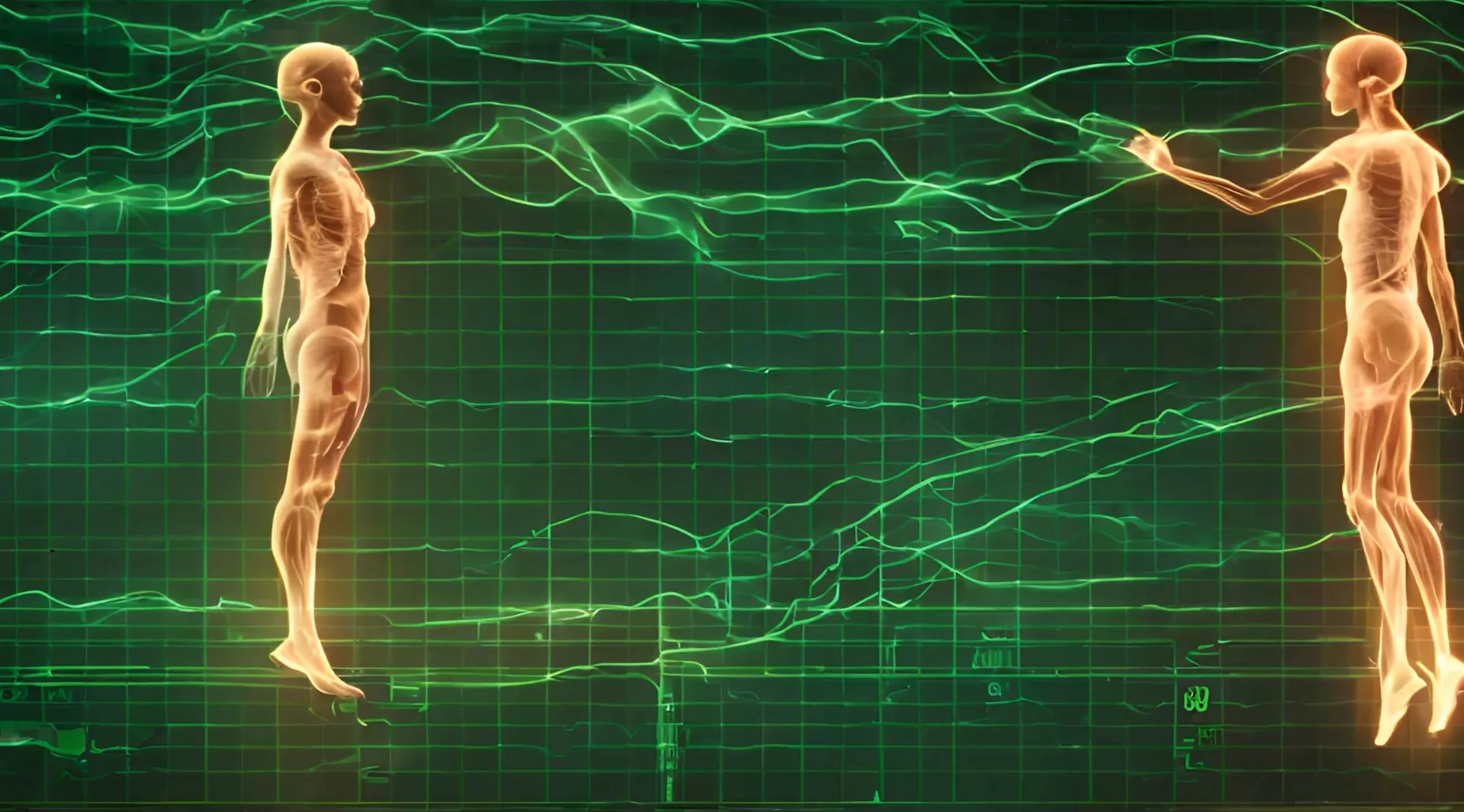 Health Tech Simulation 3D Body Metrics Scene